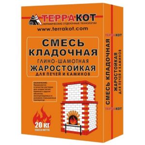 Смесь кладочная глино-шамотная